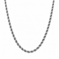 Silver Rope Chain Necklace
