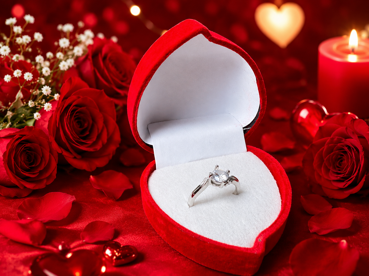 Crystal Promise Ring (Adjustable)