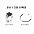 Haxa +Imperial Noir Signet Ring