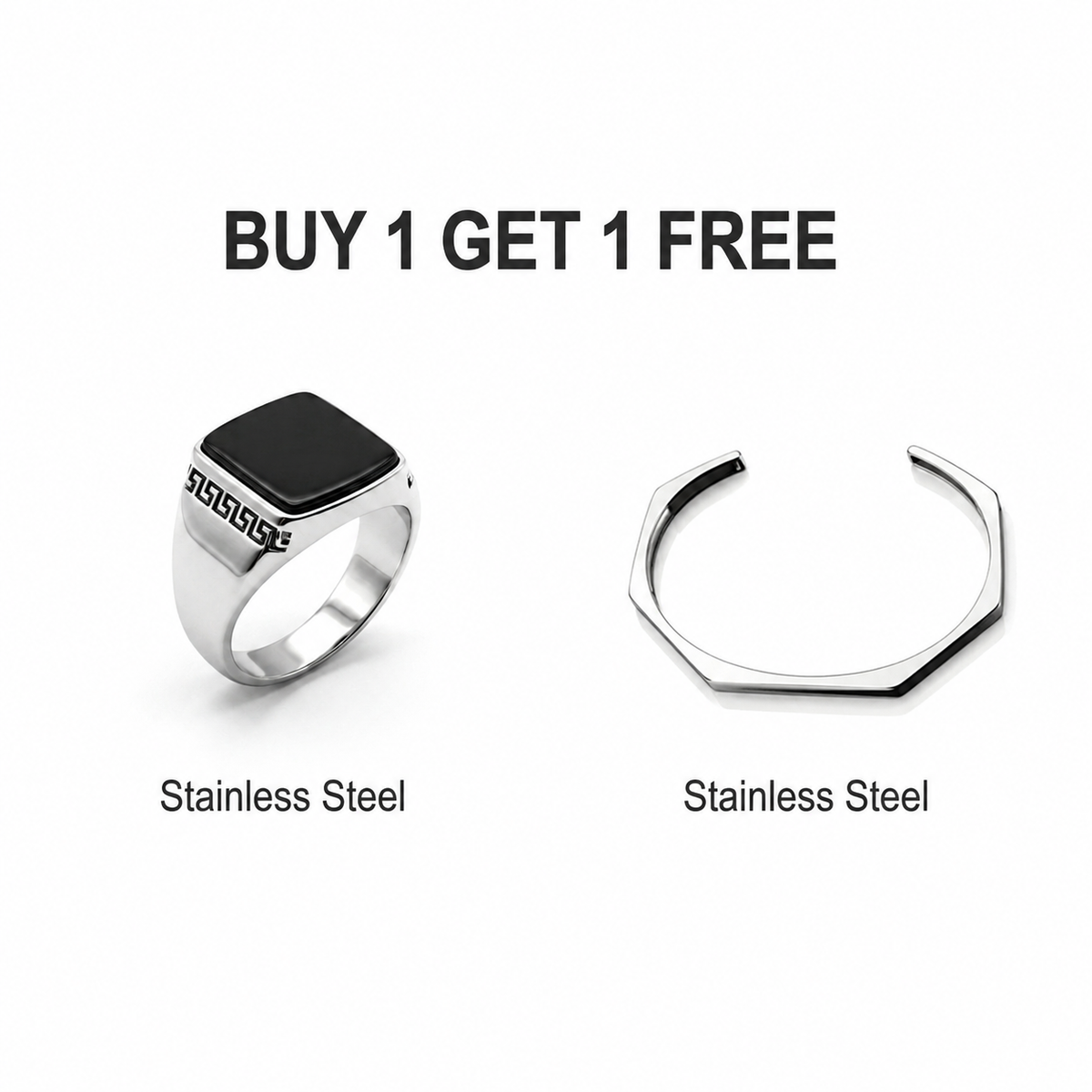 Haxa +Imperial Noir Signet Ring