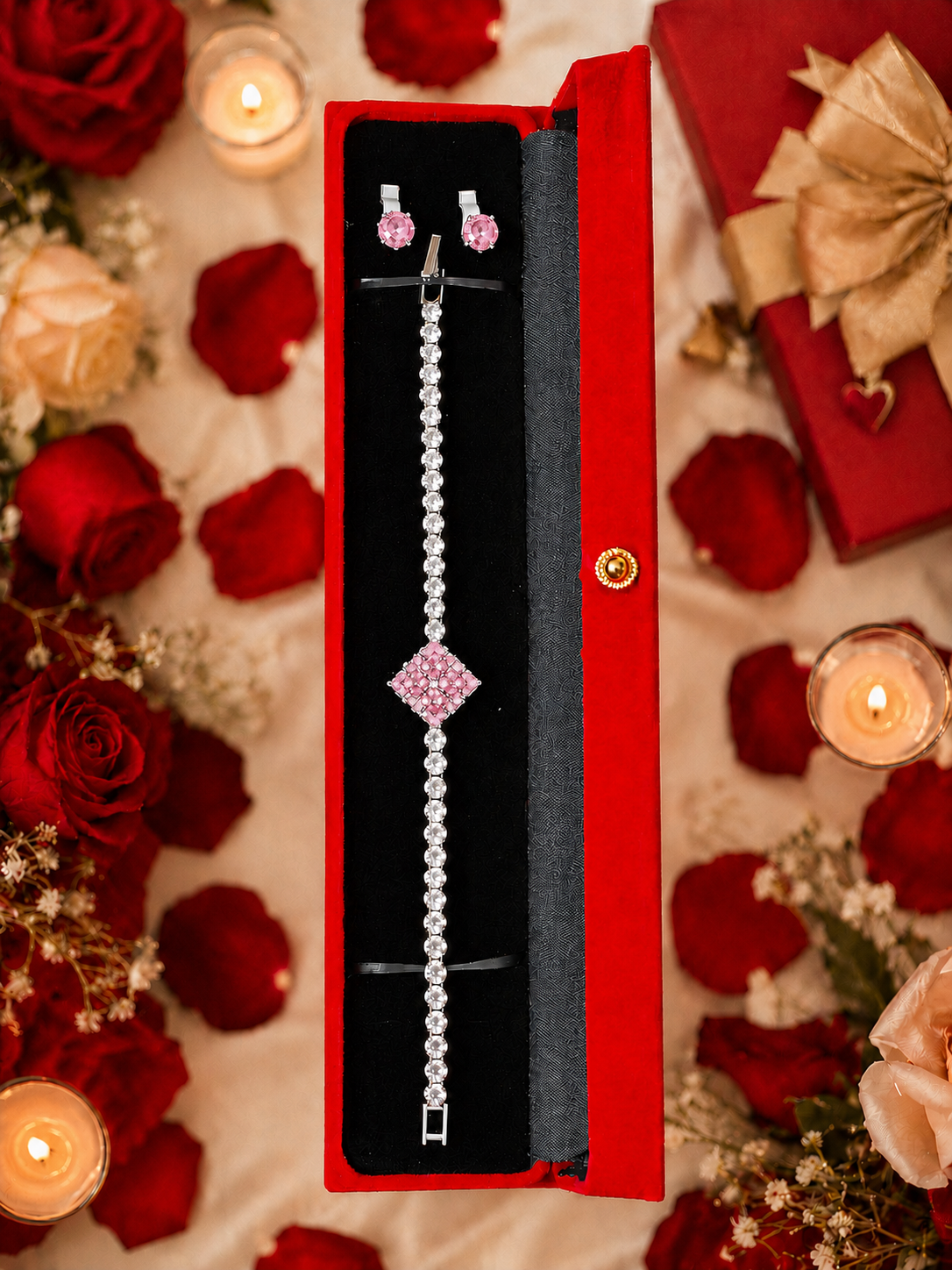 Luna Bloom Bracelet & Earrings Set
