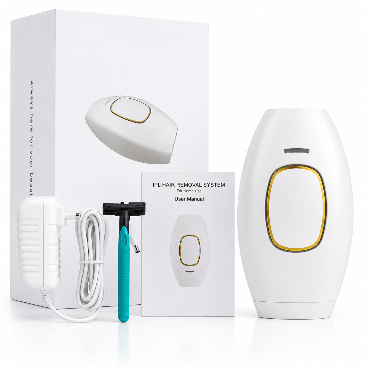 Professional IPL Laser Hair Removal Device – Permanent Hair Reduction at Home