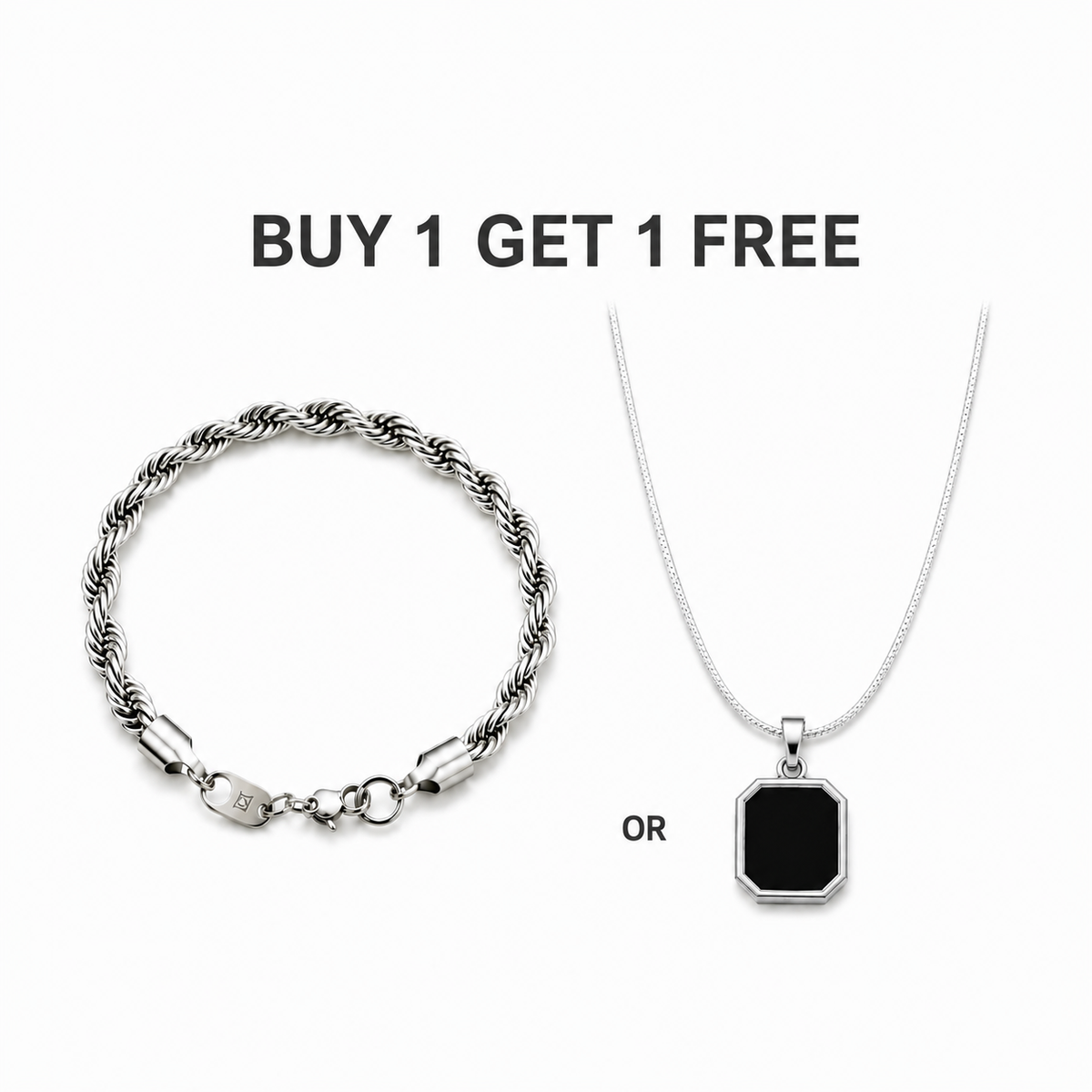 Rope Chain+ Octagon Pendant