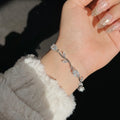Elegant Silver Plated Tulip Bracelet for Girls/Women