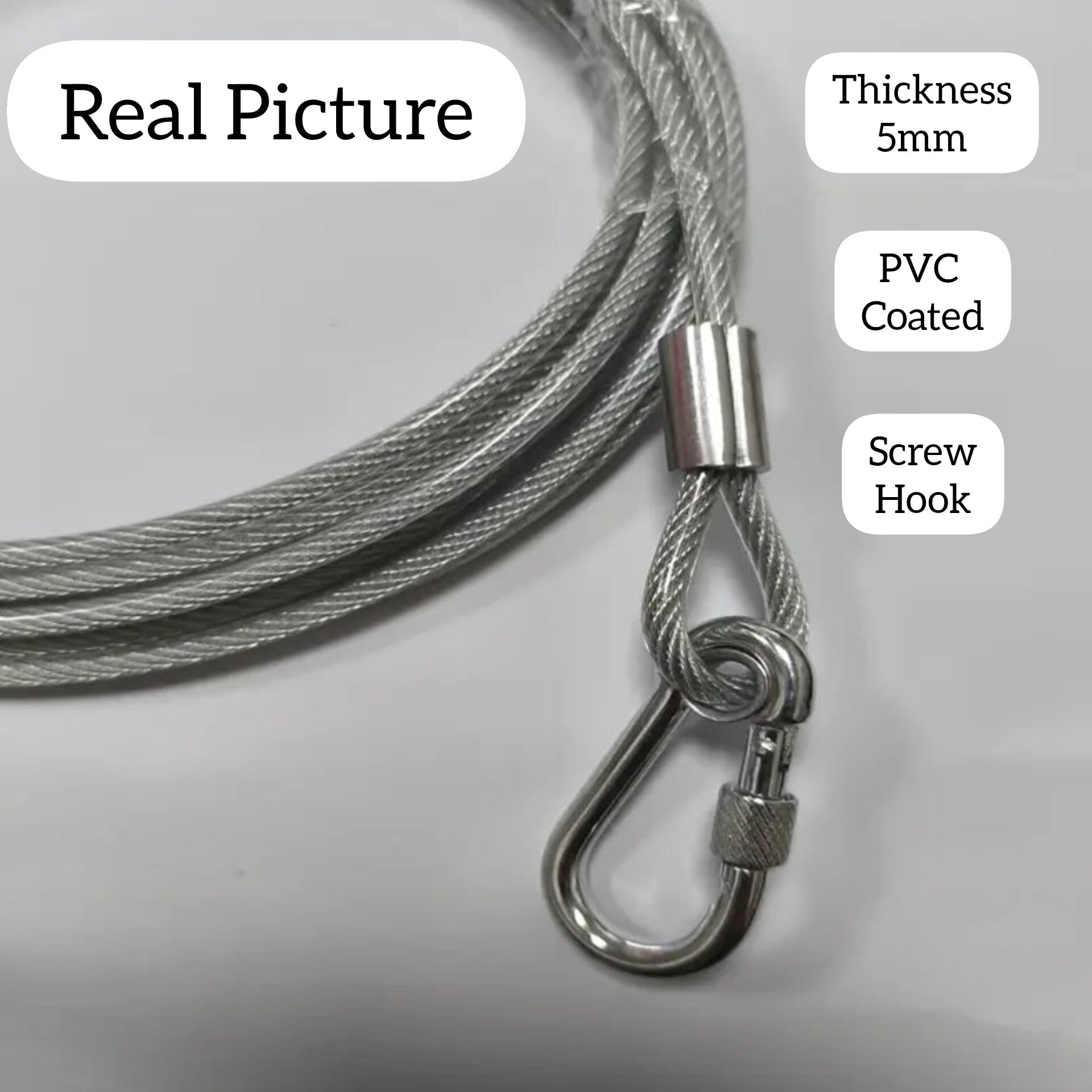 20 Meter Multi Purpose Stainless Steel Clothline Rope
