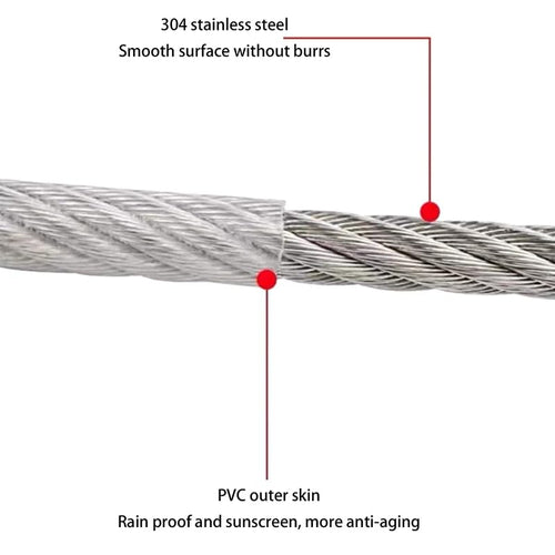 20 Meter Multi Purpose Stainless Steel Clothline Rope