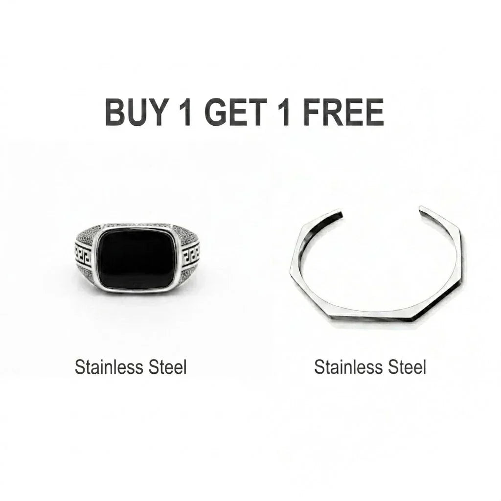 HAXA + BLACK ONYX RING