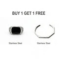 HAXA + BLACK ONYX RING